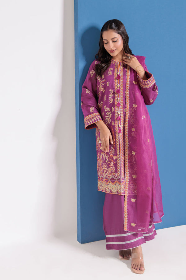 Purple-Cotton Net-3 Piece (WPS25FE3047) Bin 36 R25