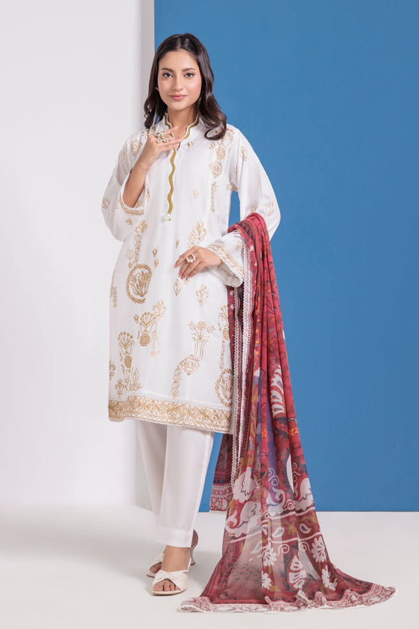 White-Cambric-3 Piece (WPS25SE3085) BIN 61R24