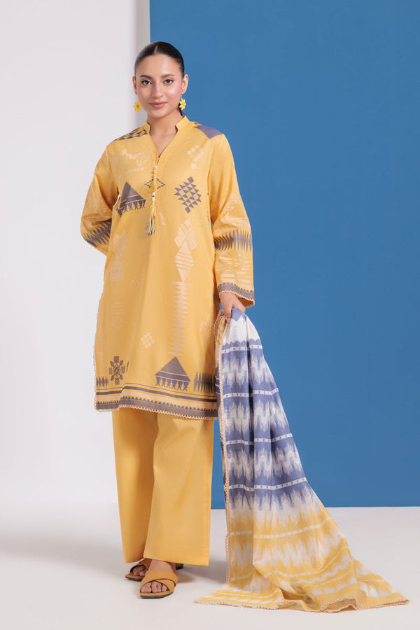 Mustard-Jacquard-3 Piece (WPS25JD3049) bin 37 R11