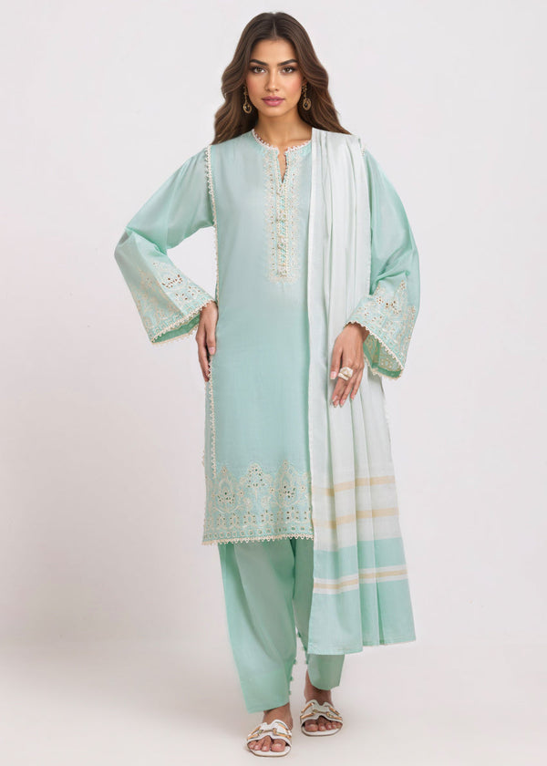 P-Green-Dobby-3 Piece (WPS25DE3001) BIN 104 R23