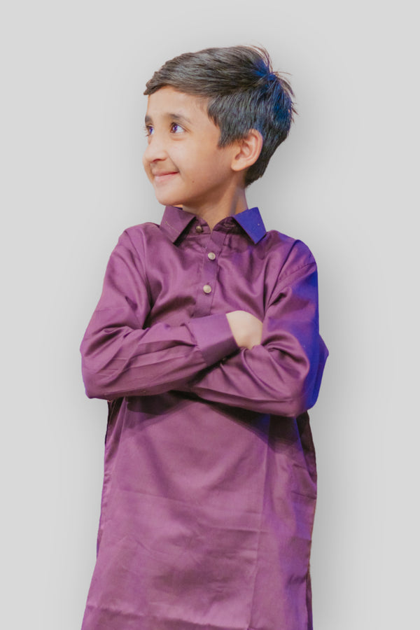GRAPE-KURTA SHALWAR-(BKSS-037)