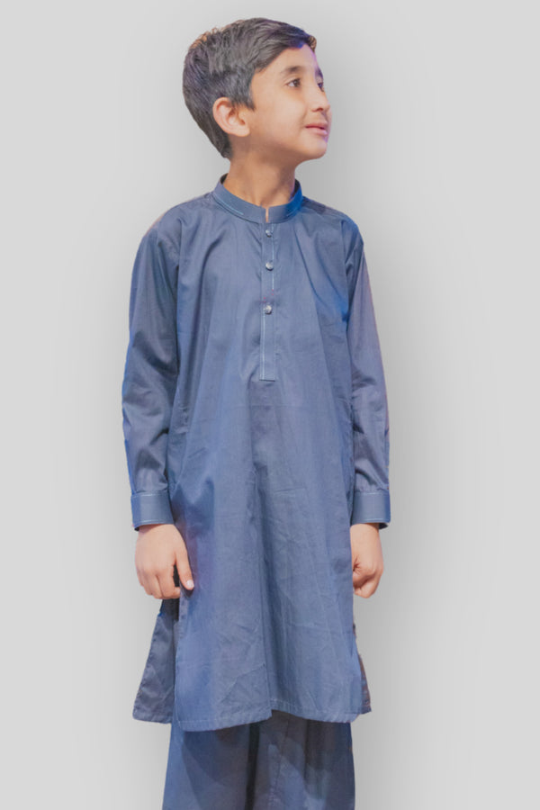 SMOKE-KURTA SHALWAR-(BKSS-028) BIN 06