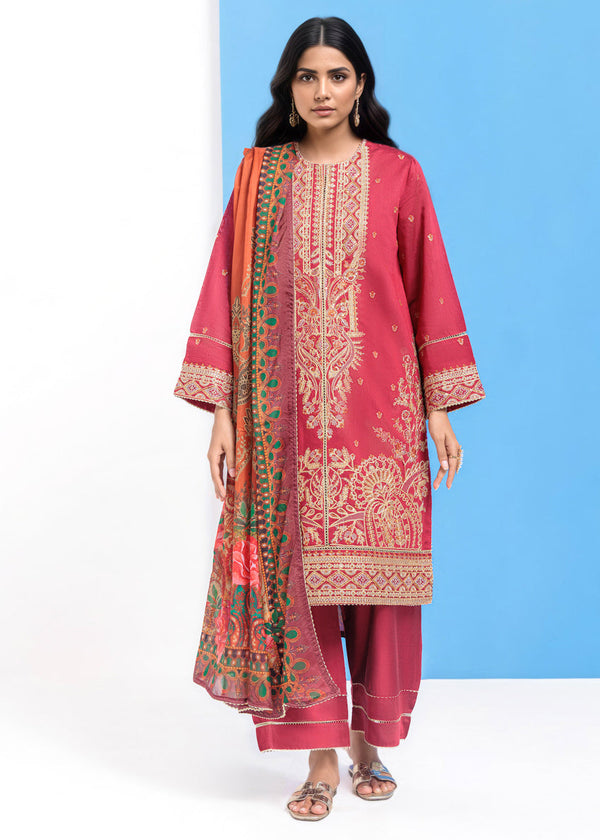 Red-Cotton Silk-3 Piece (WPS25FE3052) Bin E5/E4 R27