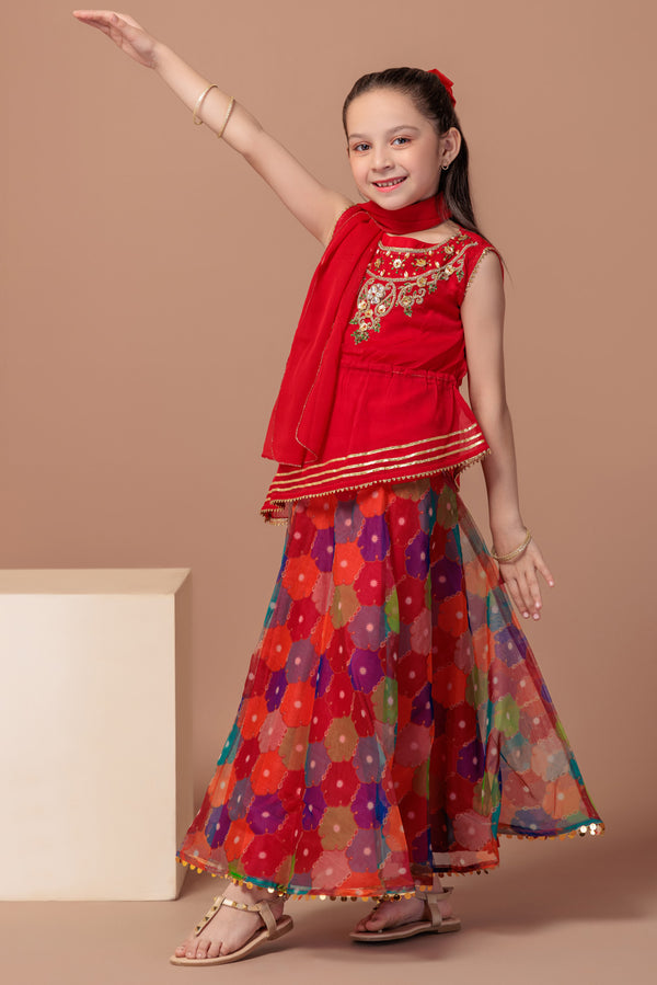 RED-KIDS STITCHED SUITS-GSS233P121 BIN 191