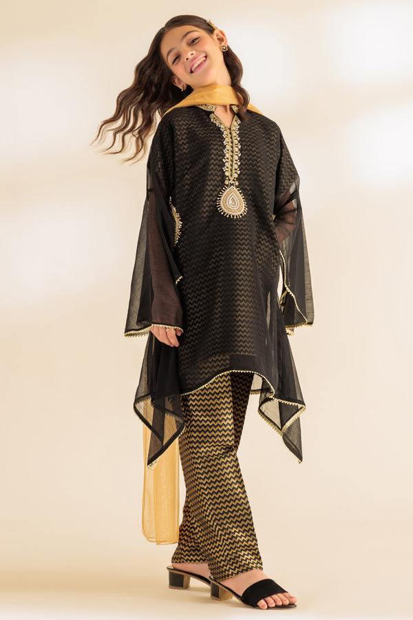 BLACK-KIDS STITCHED SUITS-(GSS233P165) BIN 2