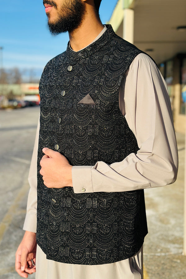 BLACK-WAIST COAT (BWR-537)