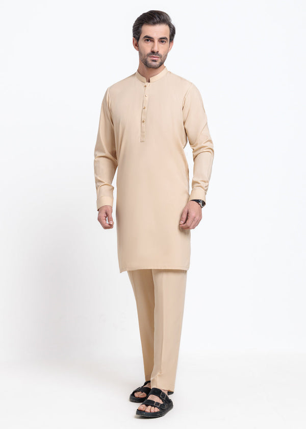 Beige-Blended-Kurta Trouser - (MPS25SSS2078) BIN 49-50 M8