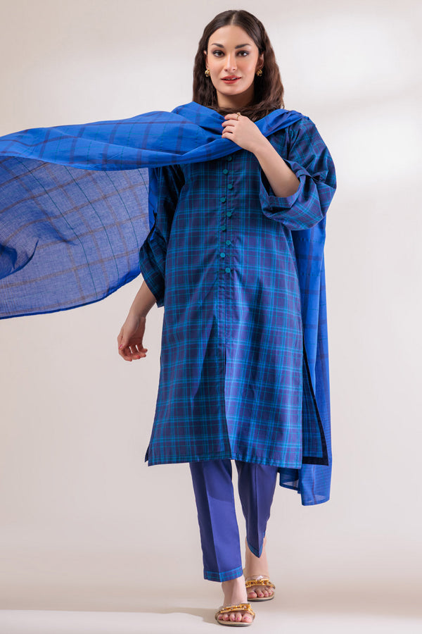 BLUE-YARN DYED-3 PIECE (SS2243P06) BIN 59 R8