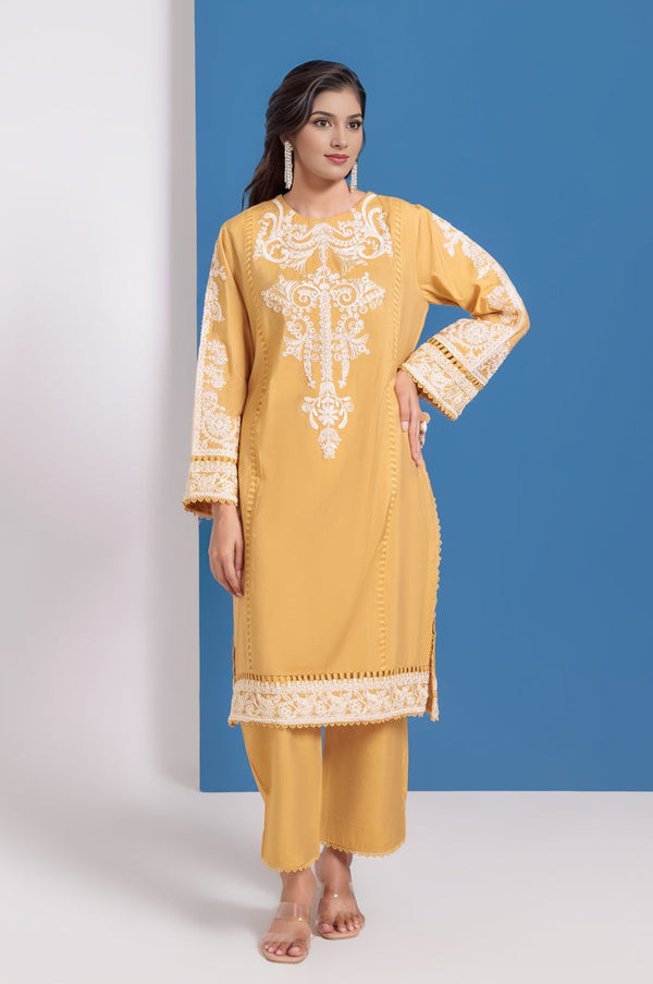 Mustard-Cotton Silk-2 Piece (WPS25SE2022) BIN 55 R3