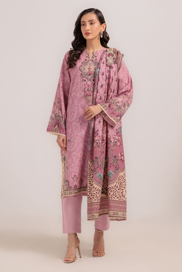 PINK-KHADDAR-3 PIECE (WS6243P99) bin 40 R5
