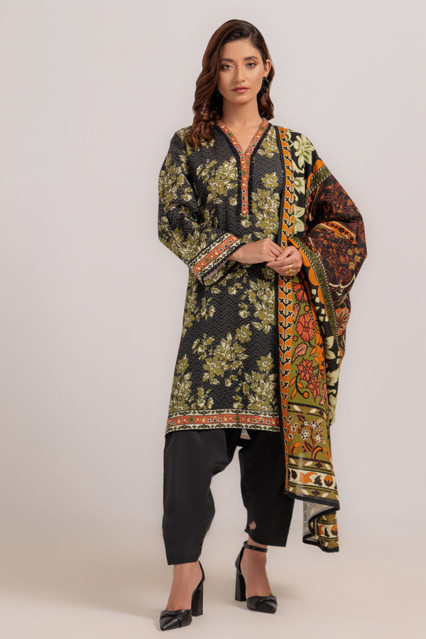 BLACK-KHADDAR-3 PIECE (WS7243P28) BIN 42 R10