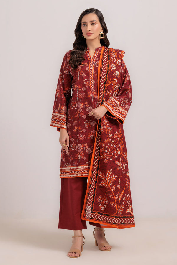 RED-KHADDAR-3 PIECE (WS7243P49) bin 81 R10